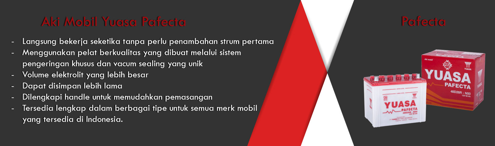 Aki Mobil Yuasa Pafecta Carmudi Indonesia