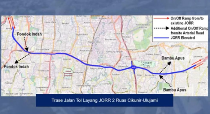  jalan tol layang baru di JORR